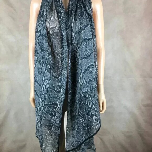 CEJON Python Snake Sheer Chiffon Shawl Scarf NWT - Picture 3 of 8
